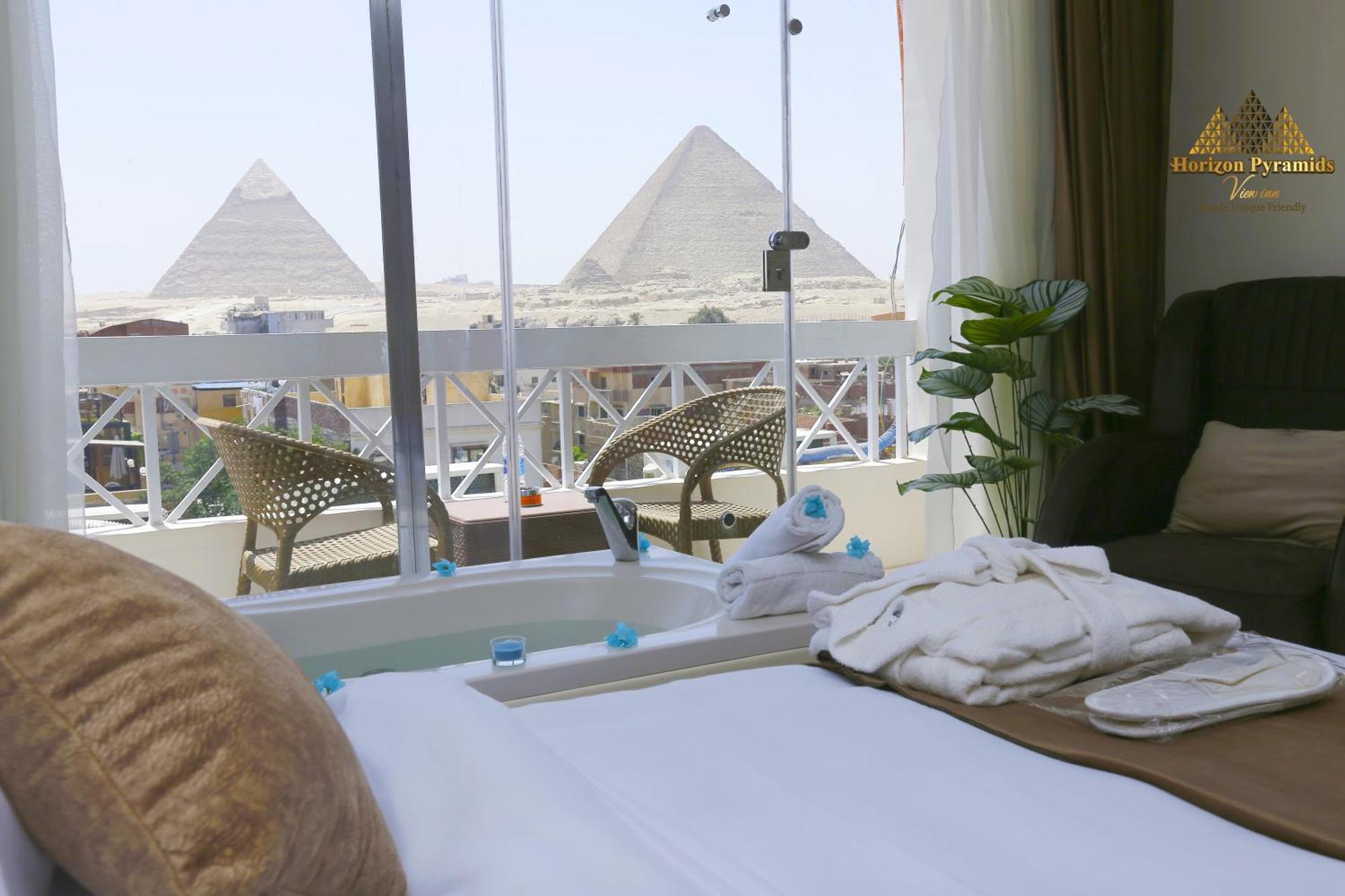 Horizon Pyramids View Inn Kafret el-Gabal Exteriér fotografie