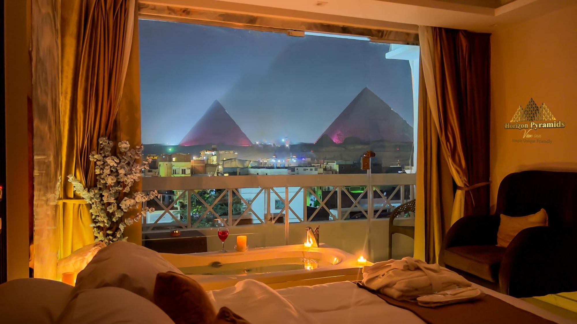 Horizon Pyramids View Inn Kafret el-Gabal Exteriér fotografie